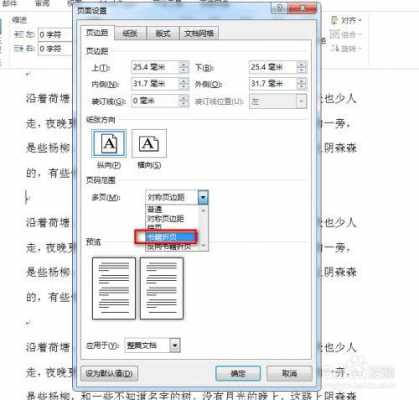 word书籍折页设置（word2010书籍折页怎么设置）