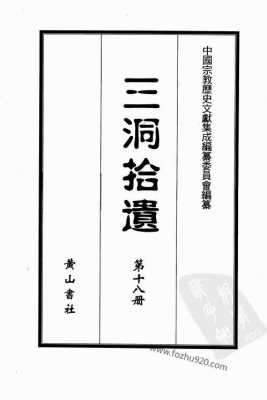 三洞书籍（三洞拾遗pdf）